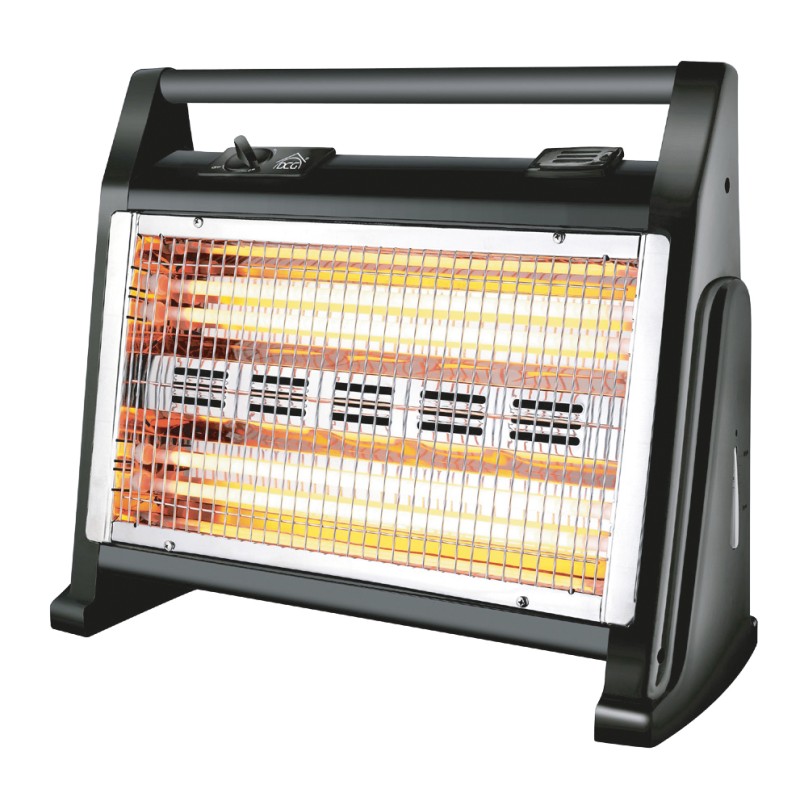 Stufa Al Quarzo EDM 600-1200W – Termoventilatore Da Pavimento O Parete – Riscaldamento Istantaneo