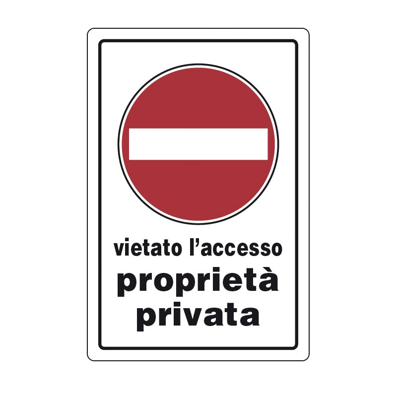TARGA SEGNALETICA PROPRIETA...